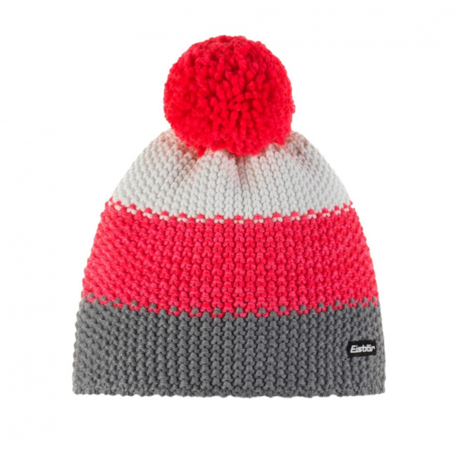 Шапка Eisbar Star Pompon MU (pinkmeliert-white-graumele (9183758))