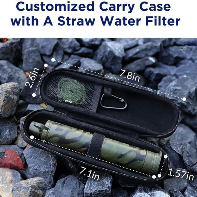 Фильтр для воды Membrane Solutions Straw с чехлом