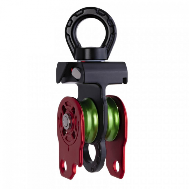 Блок-ролик Венто двойной Twist 2 с вертлюгом с подшипником дюраль