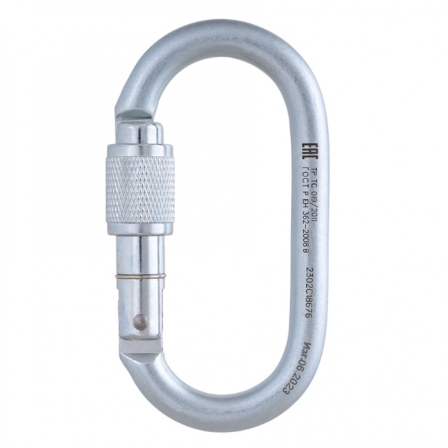 Карабин Венто Стальной овал с муфтой 