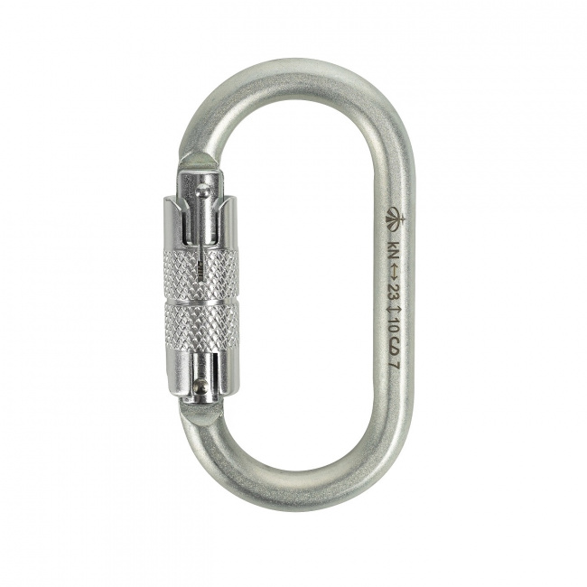 Карабин Вертикаль стальной овальный автомат 0224