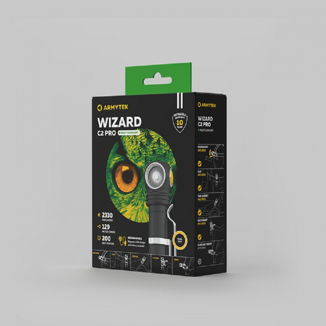Фонарь Armytek Wizard C2 Pro Magnet USB Теплый
