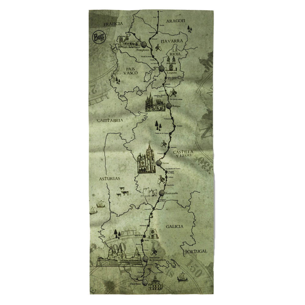 Бандана BUFF /24/ 134425 Coolnet UV+ Camino Frances Бандана BUFF /24/ 134425 Coolnet UV+ Camino Frances