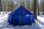 Шатер МАНАРАГА Зима с отверстием для печки