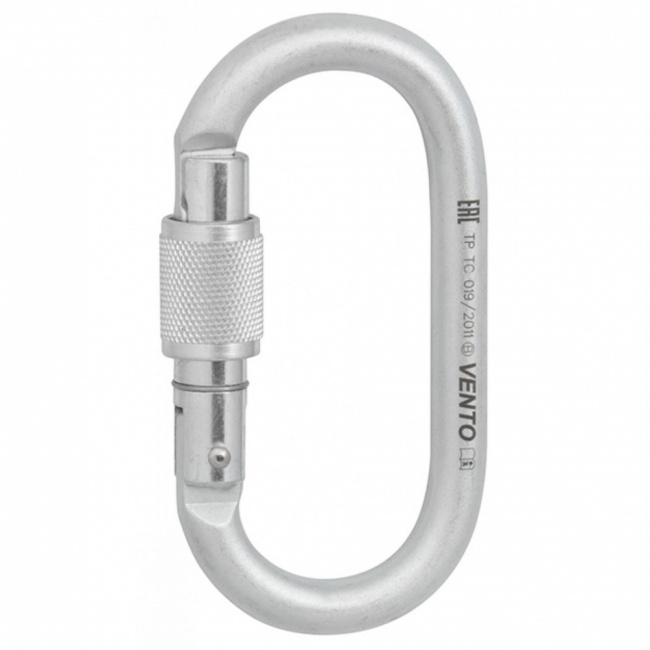 Карабин Венто Стальной овал с муфтой 