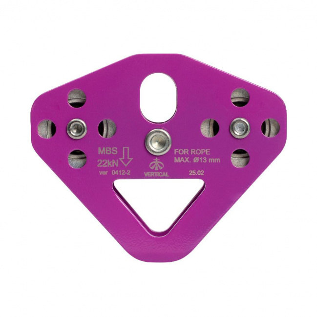 Блок-ролик Вертикаль"Тандем" (стальной) с подшипником (violet (9186107))