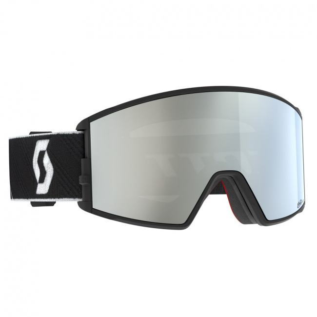 Маска Scott React (AMP white chrome S2, black/white (9183186))