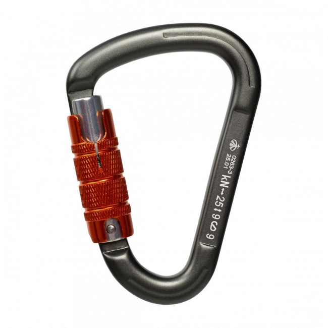 Карабин Вертикаль Gray треугольный трехтактный keylock