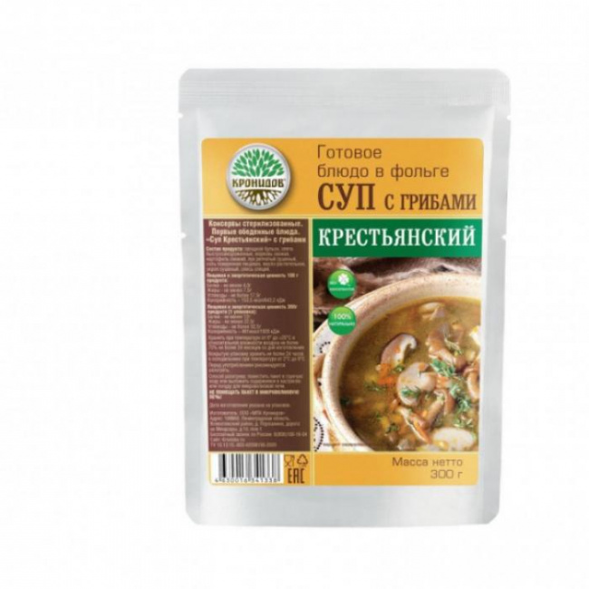 Суп грибной, Кронидов, 300 г.