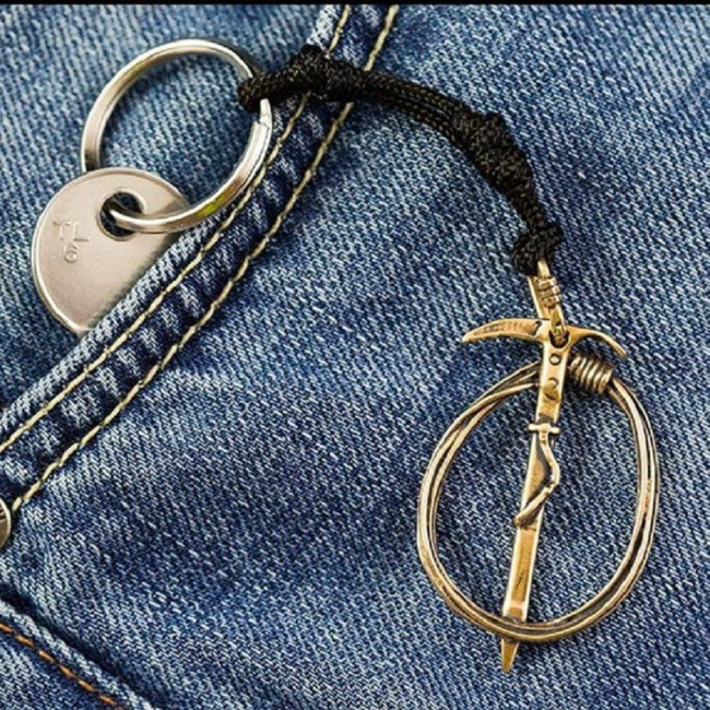 Брелок бронзовый ExJe Ледоруб и веревка