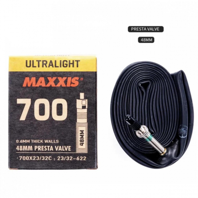 Камера Maxxis 700х23/32 Ultralight Presta 48 мм.