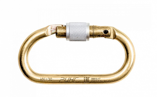 Карабин Ринг стальной овальный 30 кН кейлок