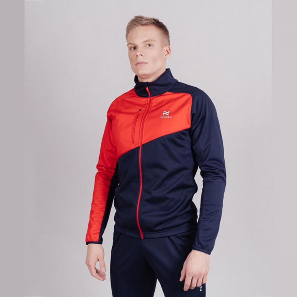 Куртка разминочная Nordski Premium  (46-S, blueberry/red (9158921))