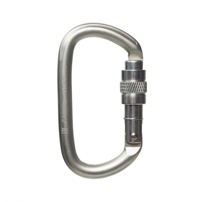 Карабин Вертикаль овал стальной люкс с муфтой keylock 0260