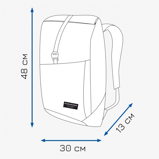 Рюкзак МАНАРАГА Rock Rolltop (черный (9178669))