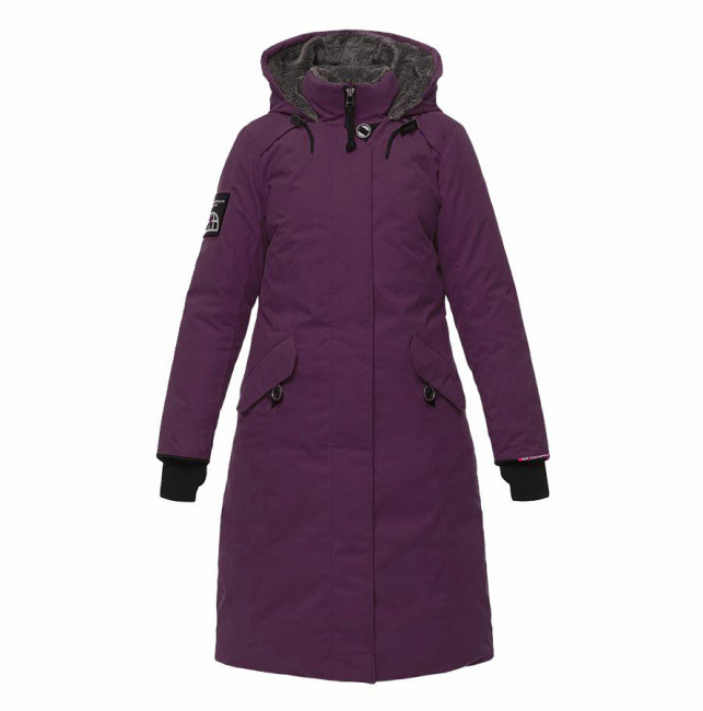 Пальто BASK Hatanga V4 (без меха) жен. (48, сливовый (9157095))