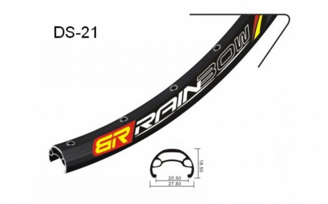 Обод мод. DS-21-26 двойной пистонир. под диск. тормоз 36H