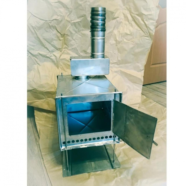 Печка туристическая из нерж. стали