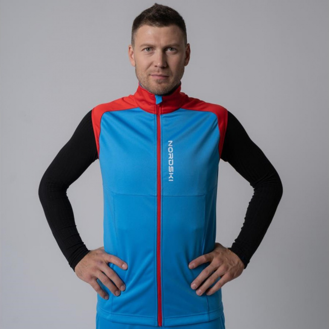 Жилет разминочный Nordski Premium (52-XL, blue/red (9158935))