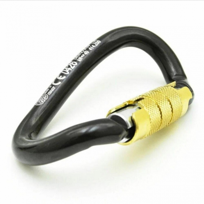 Карабин KONG Ovalone DNA Twist Lock стальной спиралевидный с автомат. муфтой автоблок