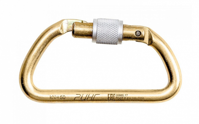 Карабин Ринг стальной трапеция 50 кН кейлок