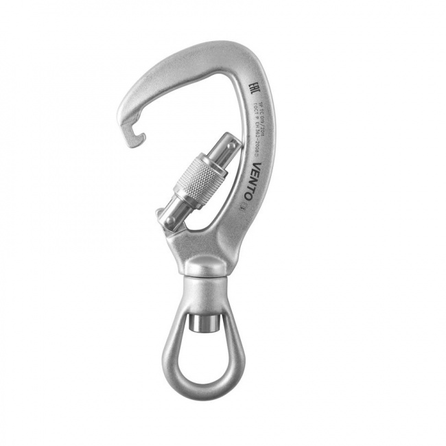 Карабин Венто Стальной с вертлюгом с муфтой