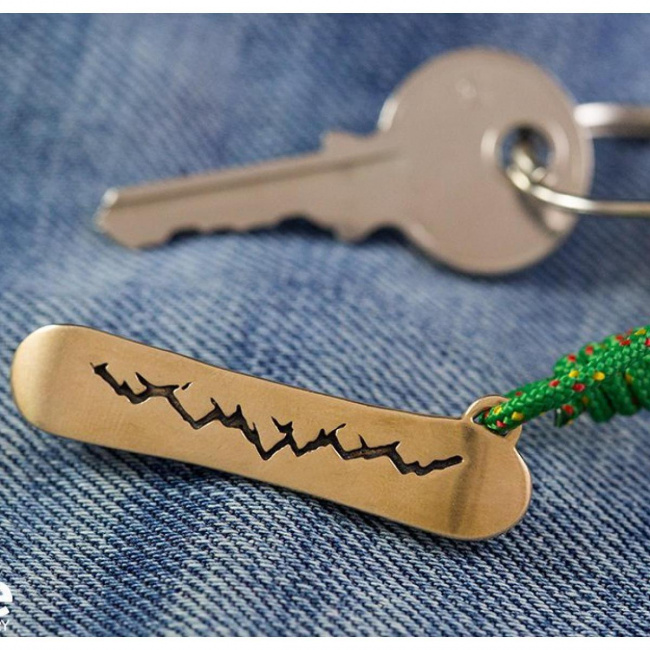 Брелок бронзовый ExJe Сноуборд