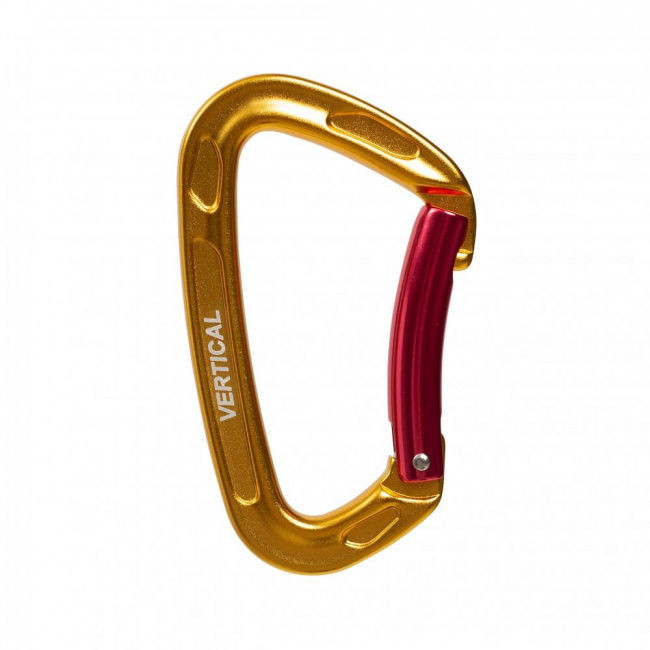 Карабин Вертикаль скалолазный с гнутой защелкой keylock ver 0269-1 (gold (9179466))