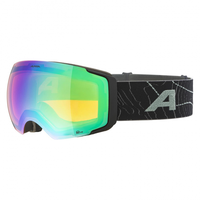 Маска Alpina Falera Mag (q-lite green S2/pink S1, black green matt (9182362))