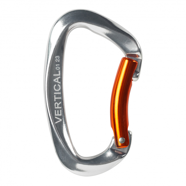 Карабин Вертикаль скалолазный с гнутой защелкой keylock