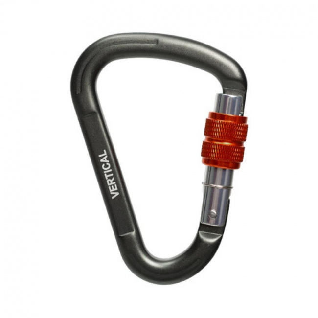 Карабин Вертикаль Gray треугольный с муфтой keylock