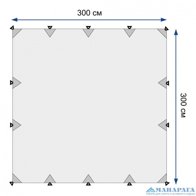 Тент Манарага Silicone Light 3х3 м