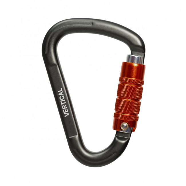 Карабин Вертикаль Gray треугольный трехтактный keylock