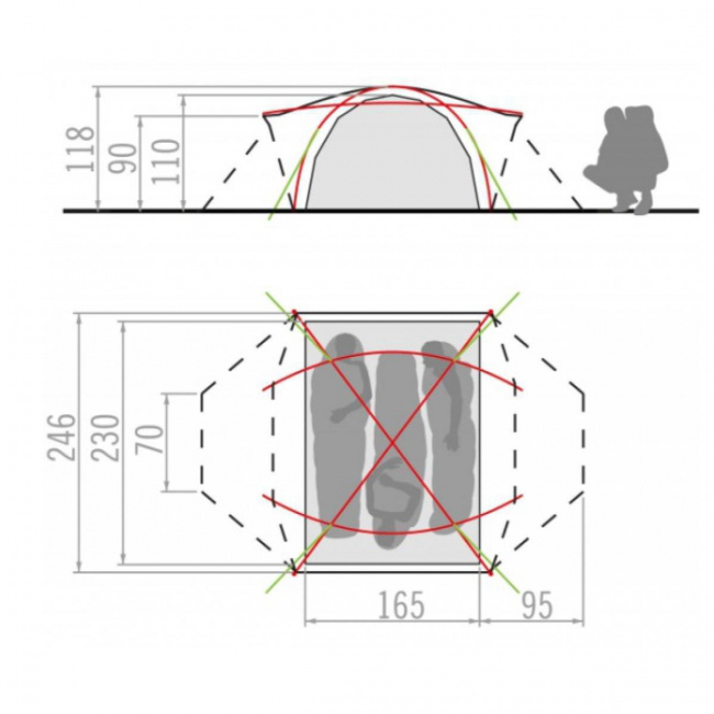 Палатка Vaude Space L 3P