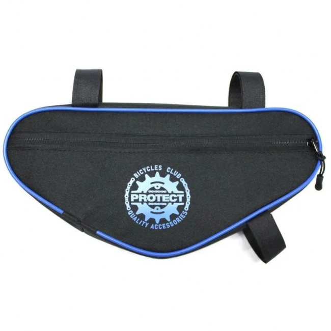 Велосумка PROTECT под раму 32x15x5 см (черный/синий (9166135))
