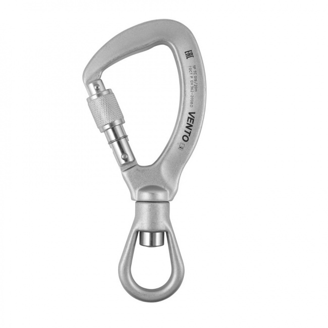 Карабин Венто Стальной с вертлюгом с муфтой