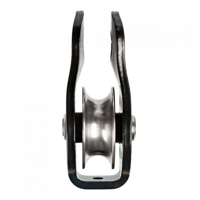 Блок-ролик Вертикаль стальной с фиксированными щечками с подшипником 