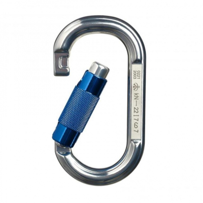 Карабин Вертикаль дюралевый овальный с автоматической муфтой 0221