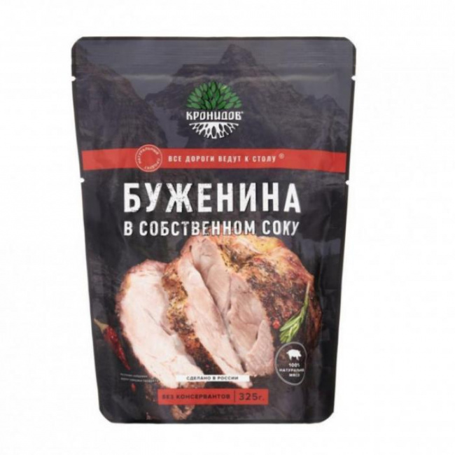 Буженина в собственном соку, Кронидов, 325 г.