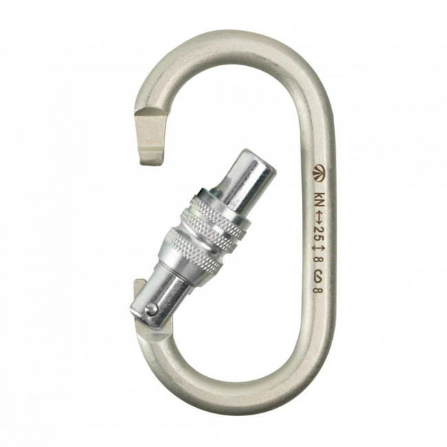 Карабин Вертикаль овал стальной люкс с муфтой keylock