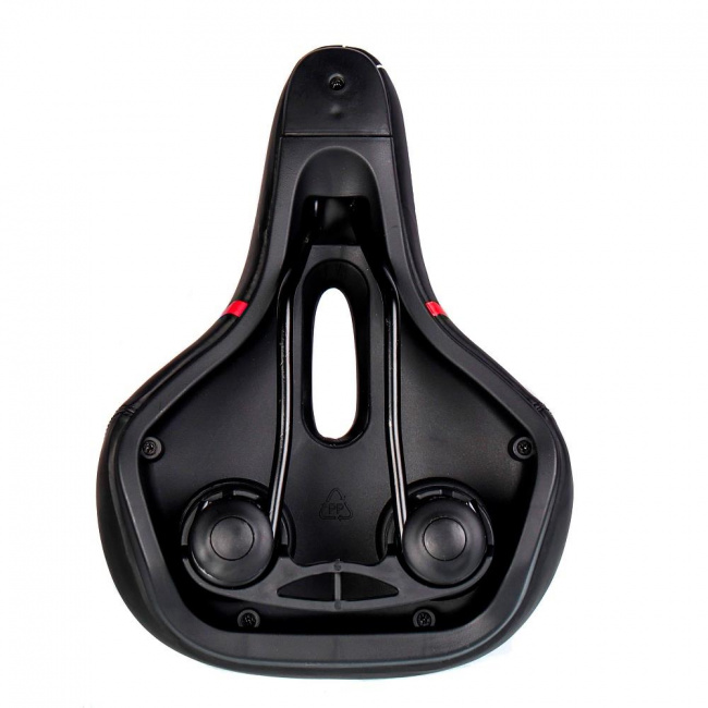 Седло Comiron Berlin C014 (270x195 мм, черный/красный (9156679))