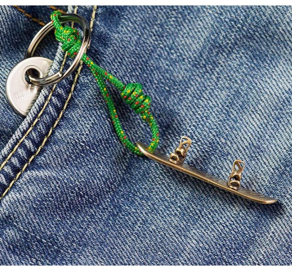 Брелок бронзовый ExJe Сноуборд