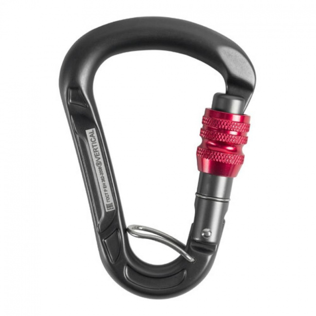 Карабин Вертикаль треугольный  муфтованный с перемычкой