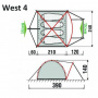 Палатка GreenLand West 4