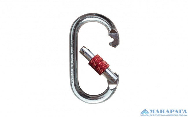 Карабин Манарага стальной овал с муфтой