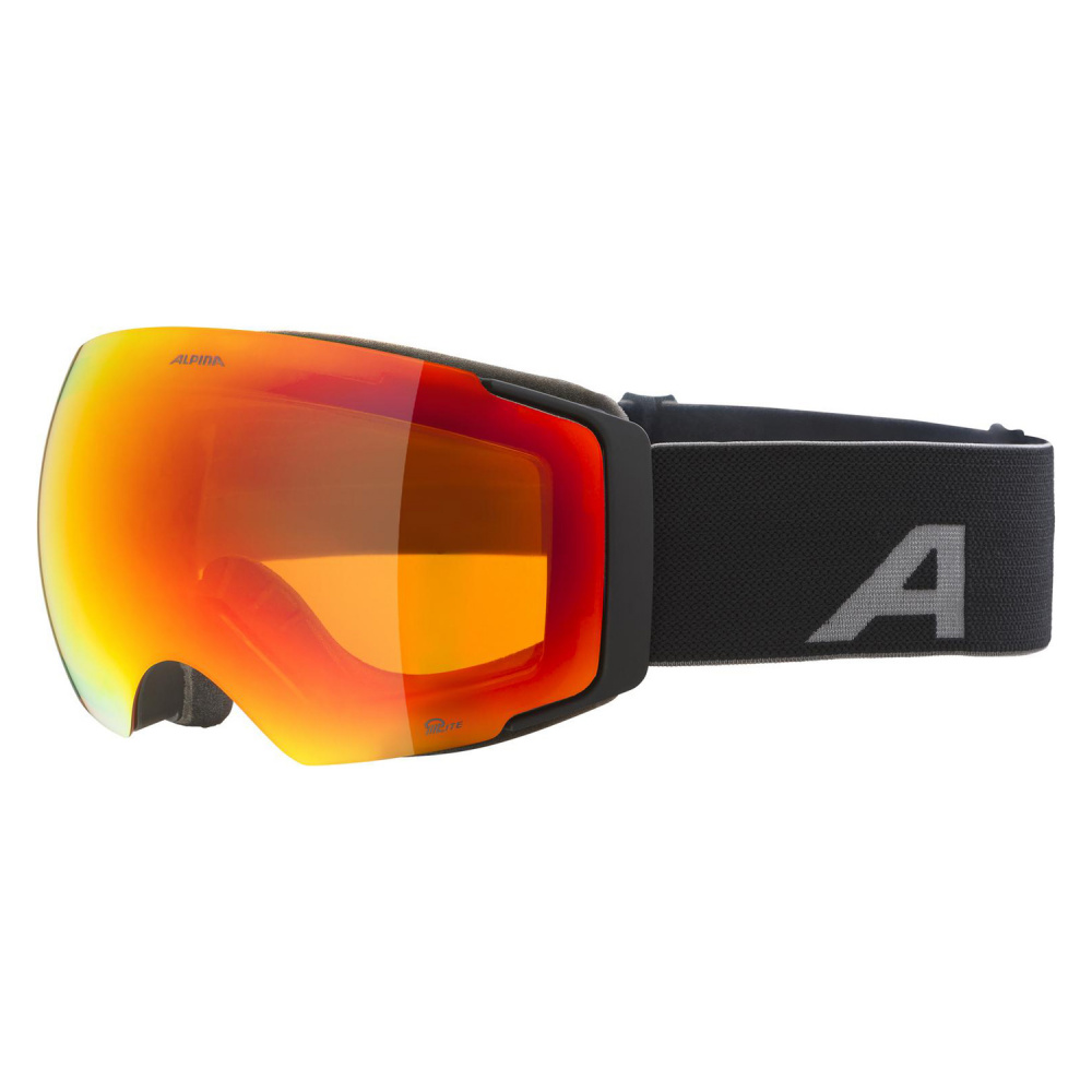 Маска Alpina Falera Mag (q-lite red S2/pink S1, black matt (9182358))