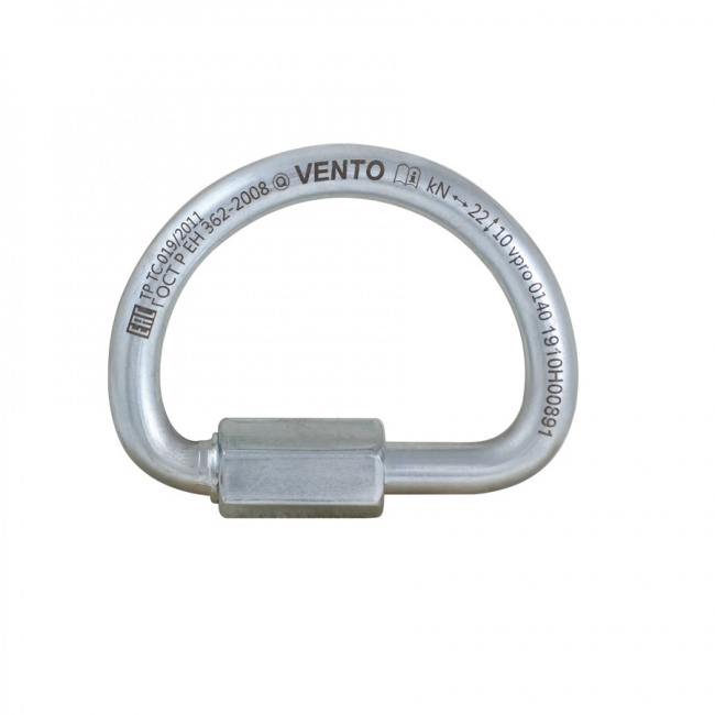 Карабин-рапид Венто Big-D 10 стальной полукруглый 10 мм