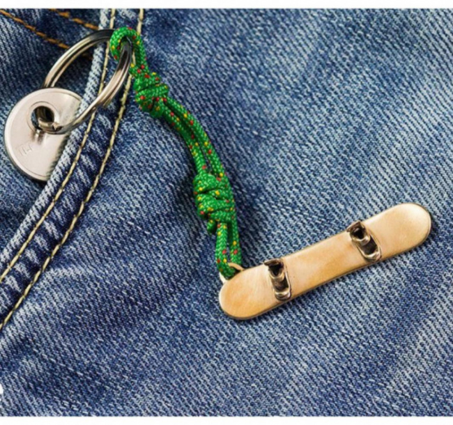 Брелок бронзовый ExJe Сноуборд