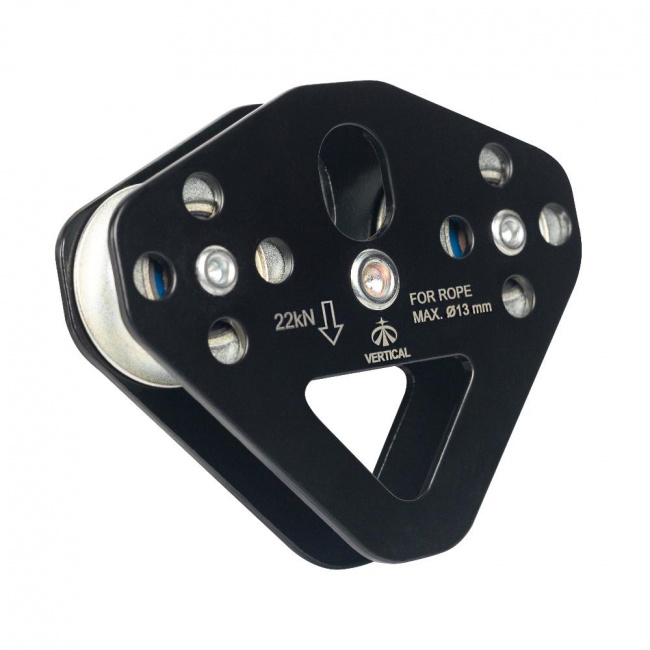 Блок-ролик Вертикаль"Тандем" (стальной) с подшипником (черный (9142547))